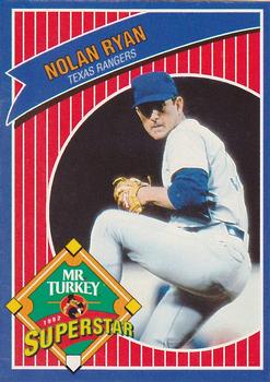 1992 Mr. Turkey Superstars #20 Nolan Ryan Front