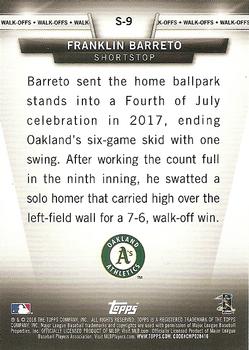 2018 Topps - Topps Salute (Series Two) #S-9 Franklin Barreto Back