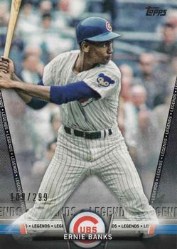 2018 Topps - Topps Salute Black (Series Two) #S-75 Ernie Banks Front