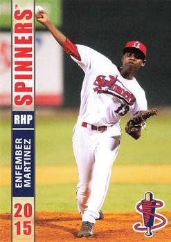 2015 Grandstand Lowell Spinners #NNO Enfember Martinez Front