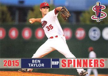 2015 Grandstand Lowell Spinners #NNO Ben Taylor Front