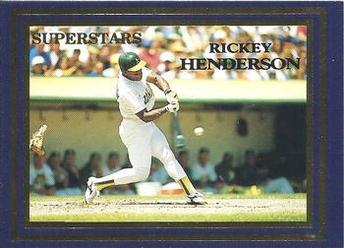 1992 Superstars Magazine (unlicensed) #92-23 Rickey Henderson Front