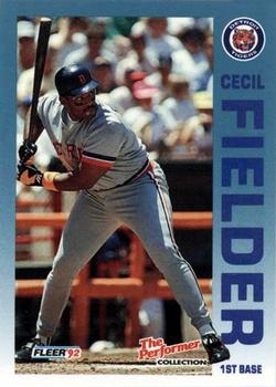 1992 Fleer 7-Eleven/Citgo The Performer #7 Cecil Fielder Front