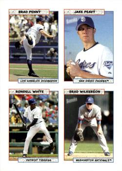 2005 Bazooka - 4-on-1 Stickers #39 Brad Penny / Jake Peavy / Rondell White / Brad Wilkerson Front