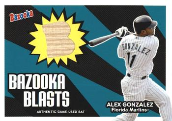 2005 Bazooka - Blasts Bat Relics #BB-AG Alex Gonzalez Front