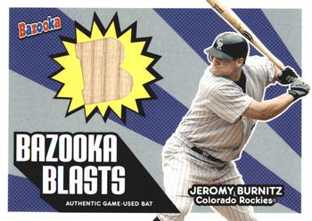 2005 Bazooka - Blasts Bat Relics #BB-JB Jeromy Burnitz Front