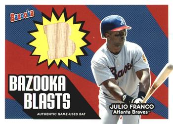 2005 Bazooka - Blasts Bat Relics #BB-JF Julio Franco Front