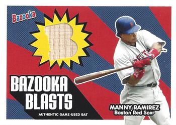 2005 Bazooka - Blasts Bat Relics #BB-MR Manny Ramirez Front
