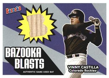 2005 Bazooka - Blasts Bat Relics #BB-VC Vinny Castilla Front