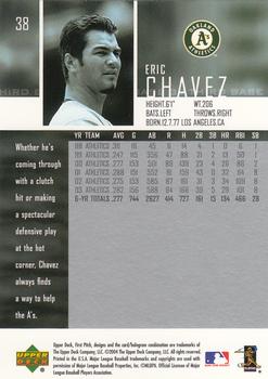 2004 Upper Deck First Pitch #38 Eric Chavez Back