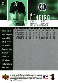 2004 Upper Deck First Pitch #73 Joel Pineiro Back