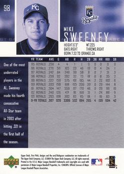 2004 Upper Deck First Pitch #98 Mike Sweeney Back