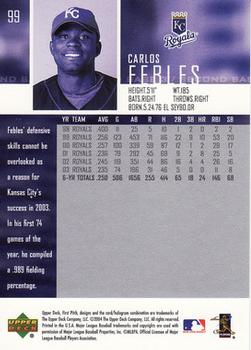 2004 Upper Deck First Pitch #99 Carlos Febles Back