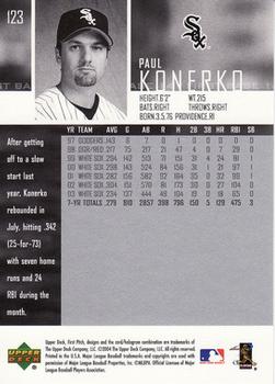 2004 Upper Deck First Pitch #123 Paul Konerko Back