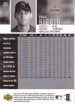 2004 Upper Deck First Pitch #135 Craig Biggio Back