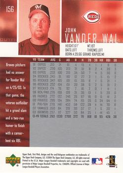 2004 Upper Deck First Pitch #156 John Vander Wal Back