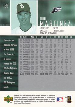 2004 Upper Deck First Pitch #159 Tino Martinez Back