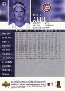 2004 Upper Deck First Pitch #173 Moises Alou Back