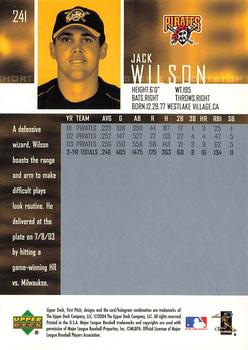 2004 Upper Deck First Pitch #241 Jack Wilson Back