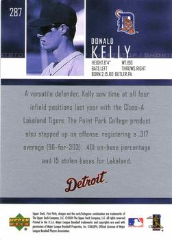 2004 Upper Deck First Pitch #287 Donald Kelly Back