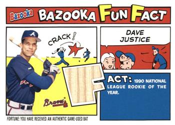 2005 Bazooka - Fun Facts Relics #FF-DJ2 David Justice Front