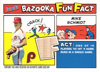 2005 Bazooka - Fun Facts Relics #FF-MS Mike Schmidt Front