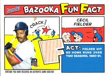 2005 Bazooka - Fun Facts Relics #FF-CF Cecil Fielder Front
