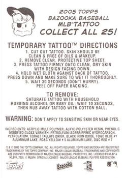 2005 Bazooka - Tattoos #NNO Gary Sheffield Back
