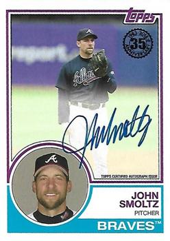 2018 Topps - 1983 Topps Baseball 35th Anniversary Autographs (Series Two) #83A-JSM John Smoltz Front