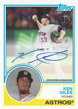 2018 Topps - 1983 Topps Baseball 35th Anniversary Autographs (Series Two) #83A-KGI Ken Giles Front