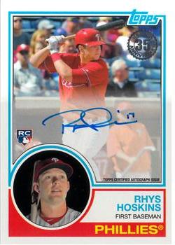 2018 Topps - 1983 Topps Baseball 35th Anniversary Autographs (Series Two) #83A-RHO Rhys Hoskins Front