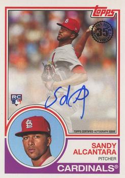 2018 Topps - 1983 Topps Baseball 35th Anniversary Autographs (Series Two) #83A-SA Sandy Alcantara Front