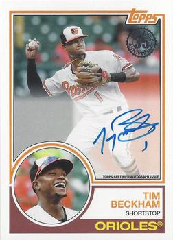 2018 Topps - 1983 Topps Baseball 35th Anniversary Autographs (Series Two) #83A-TBK Tim Beckham Front