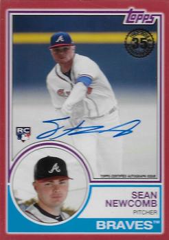 2018 Topps - 1983 Topps Baseball 35th Anniversary Autographs Red (Series Two) #83A-SN Sean Newcomb Front