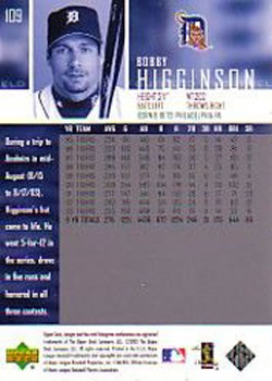 2004 Upper Deck - High Gloss #109 Bobby Higginson Back