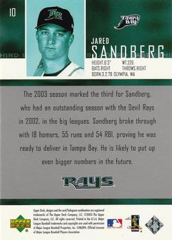 2004 Upper Deck - High Gloss #10 Jared Sandberg Back