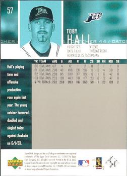 2004 Upper Deck - High Gloss #57 Toby Hall Back