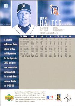 2004 Upper Deck - High Gloss #110 Shane Halter Back