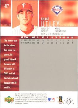 2004 Upper Deck - High Gloss #417 Chase Utley Back