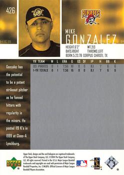 2004 Upper Deck - High Gloss #426 Mike Gonzalez Back