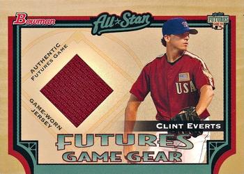 2005 Bowman - Futures Game Gear Jersey Relics #FGG-CE Clint Everts Front