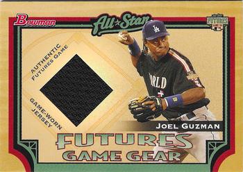 2005 Bowman - Futures Game Gear Jersey Relics #FGG-JGU Joel Guzman Front