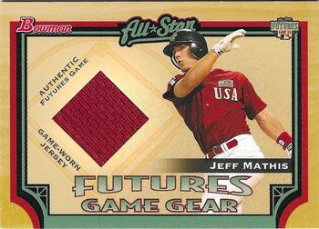 2005 Bowman - Futures Game Gear Jersey Relics #FGG-JM Jeff Mathis Front