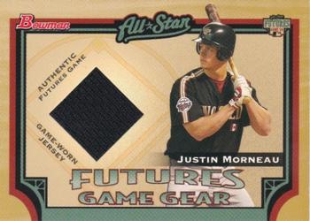 2005 Bowman - Futures Game Gear Jersey Relics #FGG-JMO Justin Morneau Front