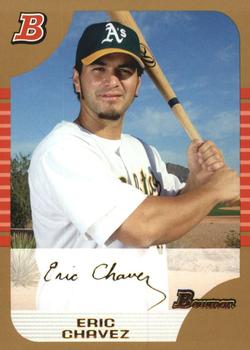 2005 Bowman - Gold #2 Eric Chavez Front
