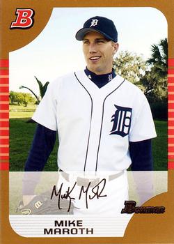 2005 Bowman - Gold #92 Mike Maroth Front