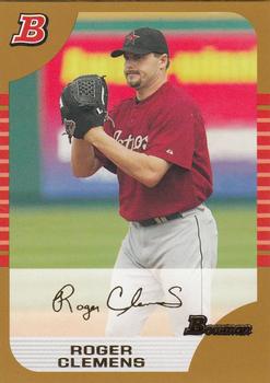 2005 Bowman - Gold #110 Roger Clemens Front