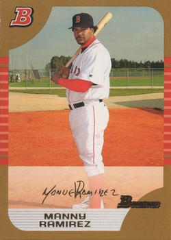 2005 Bowman - Gold #130 Manny Ramirez Front