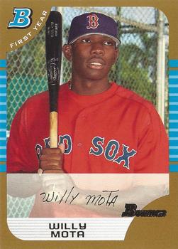 2005 Bowman - Gold #314 Willy Mota Front
