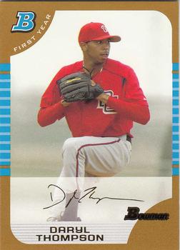 2005 Bowman - Gold #323 Daryl Thompson Front